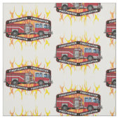 Tissu Camion de pompiers de sapeur-pompier (Échantillon)
