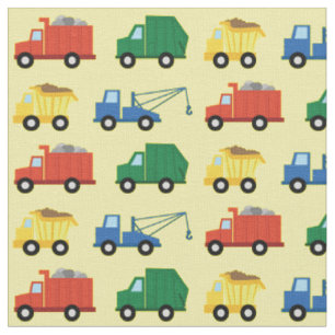 Tissu Camions Cute Construction Enfants Dépouille