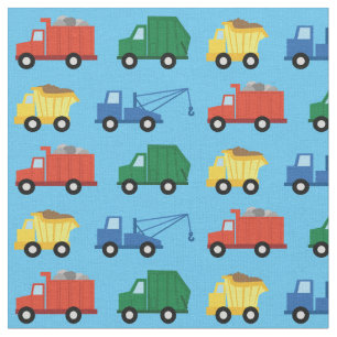 Tissu Camions Cute Construction Enfants Dépouille
