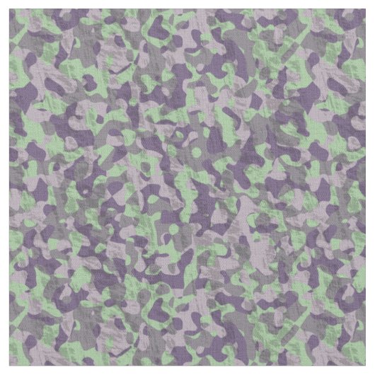 Tissu camo abstrait vert et violet (Fermer)