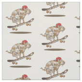 Tissu Camo Capybara Skateboard (Échantillon)