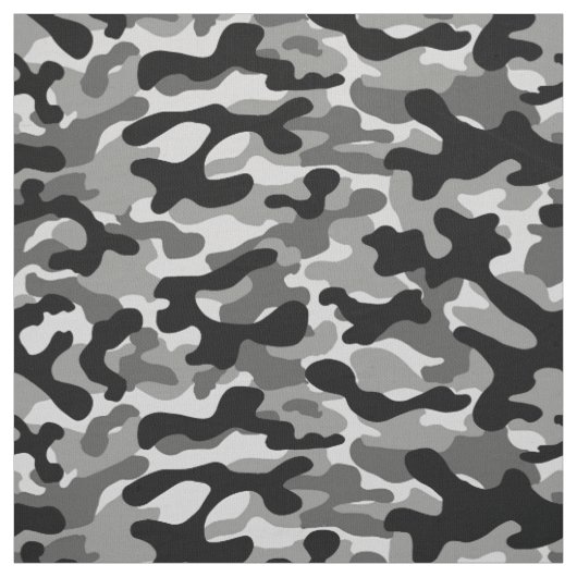 Tissu Camo gris noir (Échantillon)