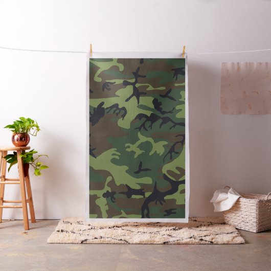 Tissu Camo Militaire Forêt Verte (In Situ)