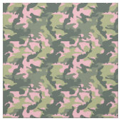 Tissu Camo rose et vert (Échantillon)