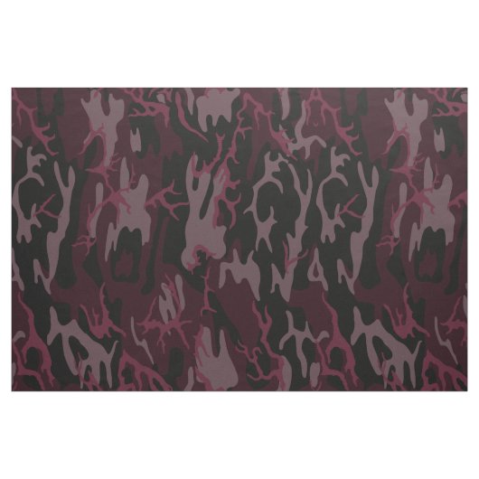 Tissu Camo rouge foncé (Fat Quarter)