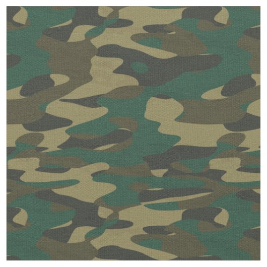 Tissu Camo Verts Nuancés (Fermer)