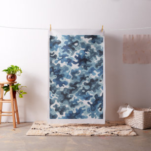 Tissu Camouflage bleu