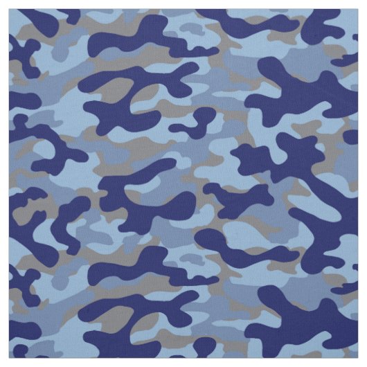 Tissu Camouflage Bleu (Échantillon)