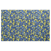Tissu Camouflage bleu et jaune Motif d'impression (Fat Quarter)