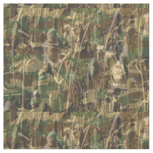 Tissu Camouflage Chasse Brown et verte Camo Pêche