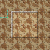 Tissu Camouflage Militaire Désert (Carreau)