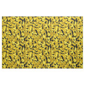 Tissu Camouflage noir et jaune Motif d'impression (Fat Quarter)