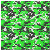 Tissu camouflage vert acide noir blanc (Échantillon)