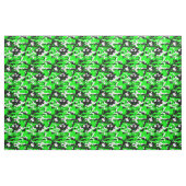 Tissu camouflage vert acide noir blanc (Fat Quarter)