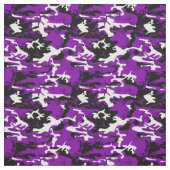 Tissu camouflage violet noir blanc camo (Échantillon)