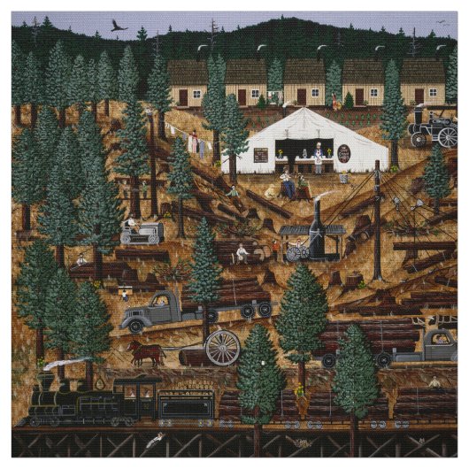 Tissu Camp historique de consignation (Échantillon)