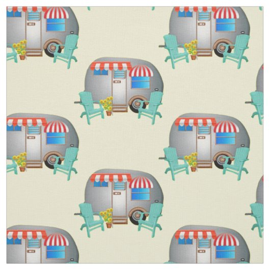 Tissu Camper Caravane Teardrop Thunder_Cove (Échantillon)