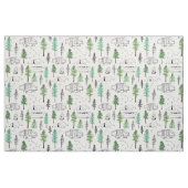 Tissu Camping et arbres (Fat Quarter)