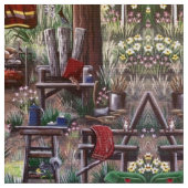 Tissu Camping Paradise Chaise Fabric (Fermer)