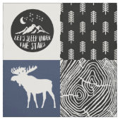 Tissu Camping Plaid à Buffalo Bleu (Échantillon)