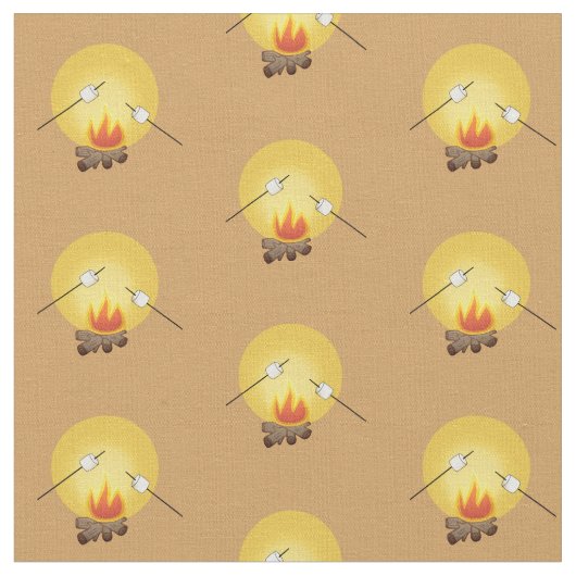 Tissu Camping Roasting Marshmallows (Fermer)