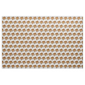 Tissu Camping S'mores Chocolat Marshmallow grillé (Fat Quarter)