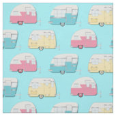 Tissu Camping Vintage RV Retro (Échantillon)