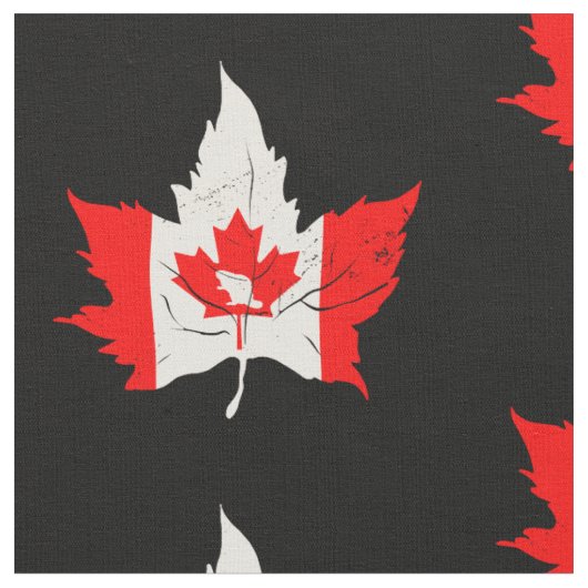 Tissu canada maple leaf beaver canadien (Fermer)