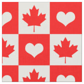 Tissu canadien et feuille d'érable, drapeau du coe (Fermer)