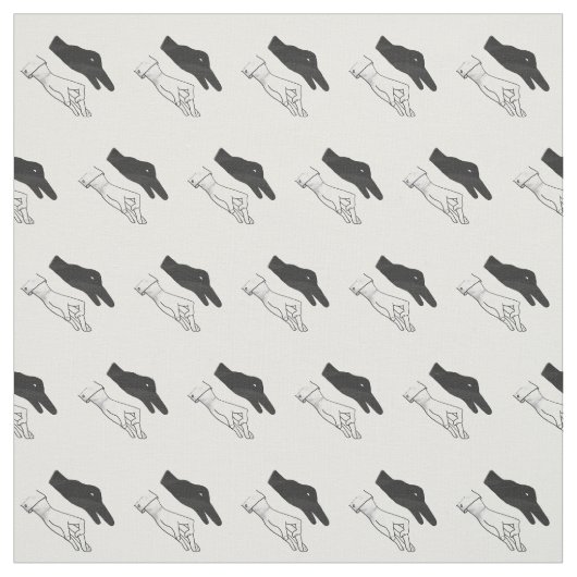 Tissu Canard Silhouette main (Échantillon)