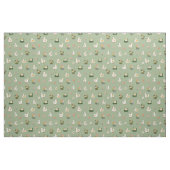 Tissu Canards et nénuphars sur fond vert clair (Fat Quarter)