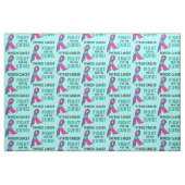 Tissu Cancer de la thyroïde : Combat pour le traitement (Fat Quarter)
