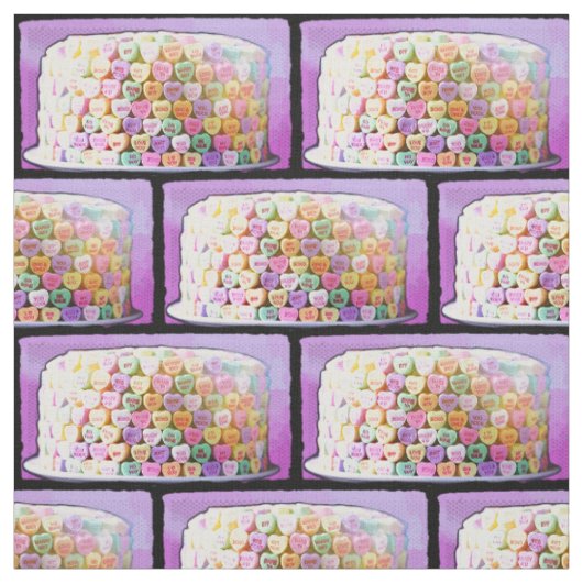 Tissu Candy Heart Cake (Échantillon)