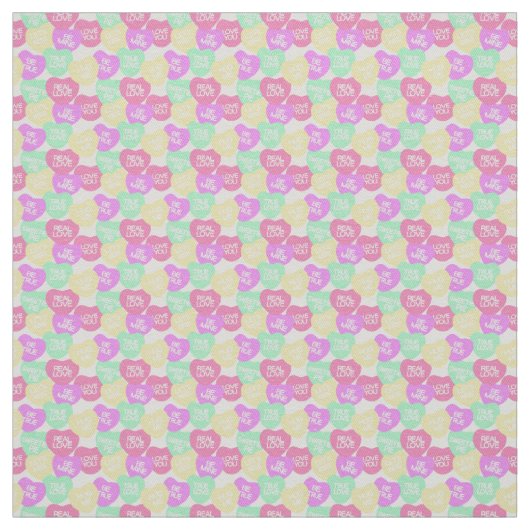 Tissu Candy Hearts Fabric (Échantillon)