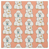 Tissu caniche blanc (Échantillon)