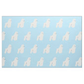 Tissu Caniche blanc sur le bleu (Fat Quarter)
