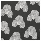 Tissu Caniche - chiens détaillés (Échantillon)