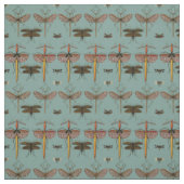 Tissu Cannes, sauterelles et libellules (Échantillon)