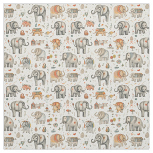 Tissu Capteurs de cirque : Whimsy Elephant