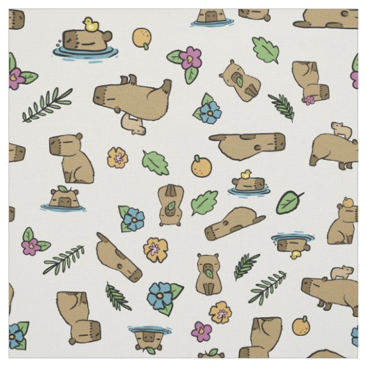 Tissu Capybara (Échantillon)