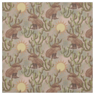 Tissu Capybara Cowboy Jane - faune lunaire