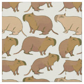Tissu Capybara mignon (Fermer)