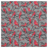 Tissu Cardinal Red Birds Motif Noël (Échantillon)