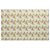 Tissu Cardinal Robins Goldfinch Spring Tree Botanique (Yard)