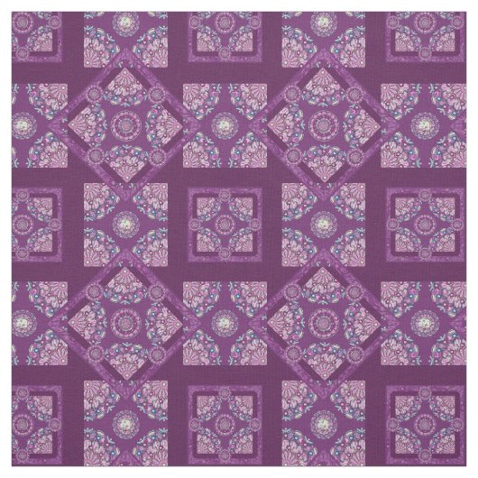 Tissu Cardinal rouge Rosace (Échantillon)