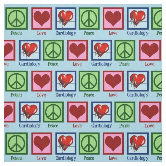 Tissu Cardiologue Peace Love Cardiology (Échantillon)