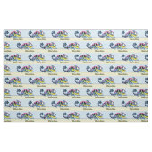 Tissu caricature caméléon (Fat Quarter)