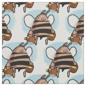 Tissu Caricature d'abeille (Échantillon)