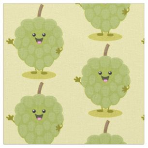 Tissu Caricature de chérimoya à la crème anglaise