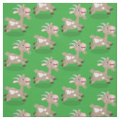 Tissu Caricature de chèvre billy joyeux (Échantillon)